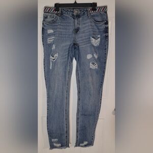 ALLOY TALL ADDISON BEADED WAIST GF JEANS sz 15/37
